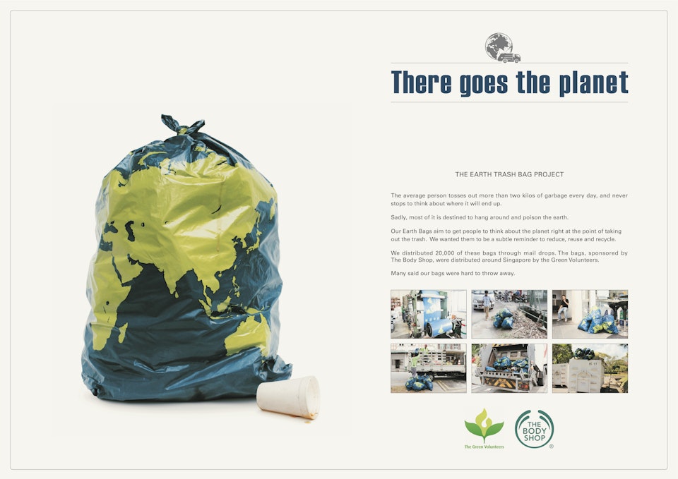 Body Shop Green Volunteers Earthbag board No numbers -
