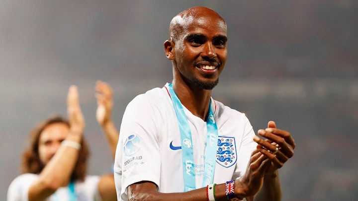Jason Ford - Soccer Aid Sir Mo Farah Celebrates