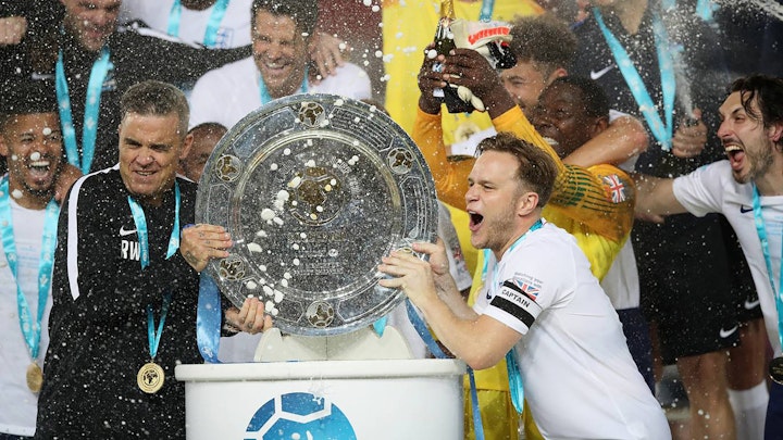 Jason Ford - Soccer Aid England's Robbie Williams and Olly Murs