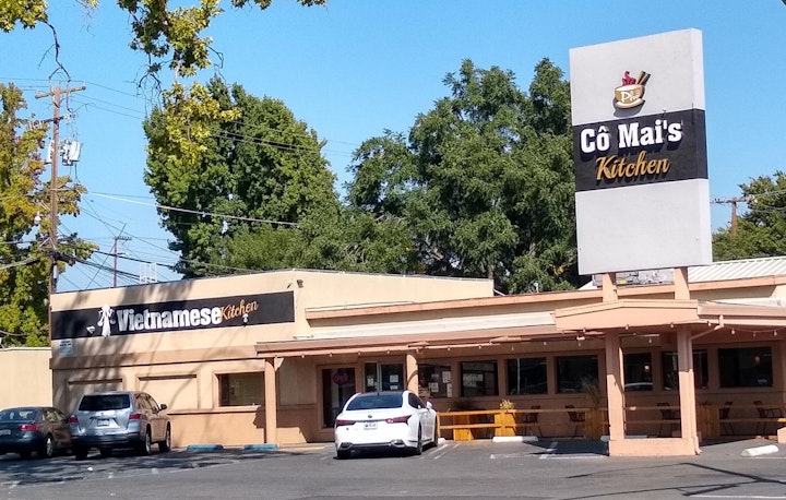 I matched the font and layout of the main sign, just added a bit of art per the owner's request.