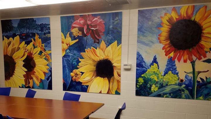 Conference Room Sunflowers