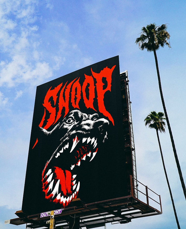 Snoop Dogg x SSS art direction and illustration. Snoop got in touch after we sent him some of the Metallica pieces and asked for some Death Metal inspired illustrations. Happy to oblige.