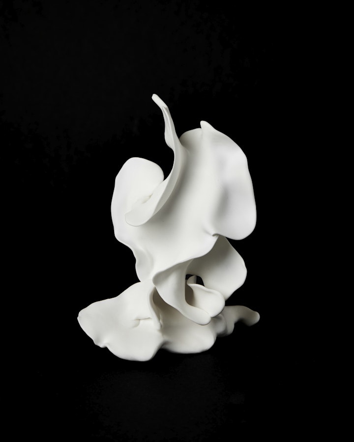 Sculpture - The Quietude, 2023, Polymer clay, 8x10x11cm. Photo by Laura Hutchinson