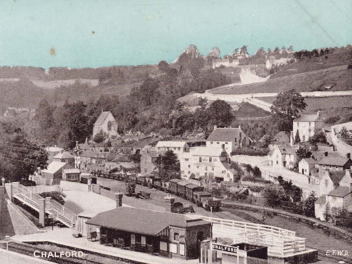 Chalford railway station was situated on the Great Western Railway's Golden Valley Line, between Swindon and Gloucester