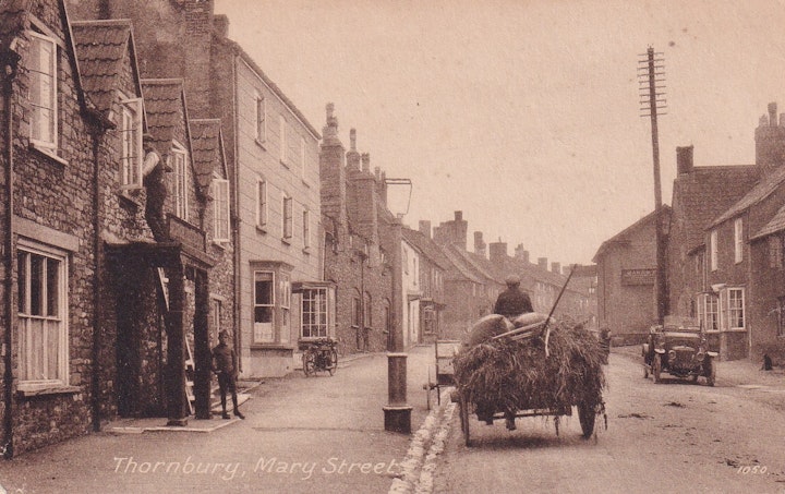 Mary Street, Thornbury in Gloucestershire (The Cotswold Publishing Co., Ltd., Wotton-under-Edge) posted on 28th September 1938.
