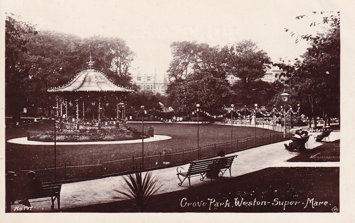 Postcard of Grove Park, Weston-Super-Mare in Somerset