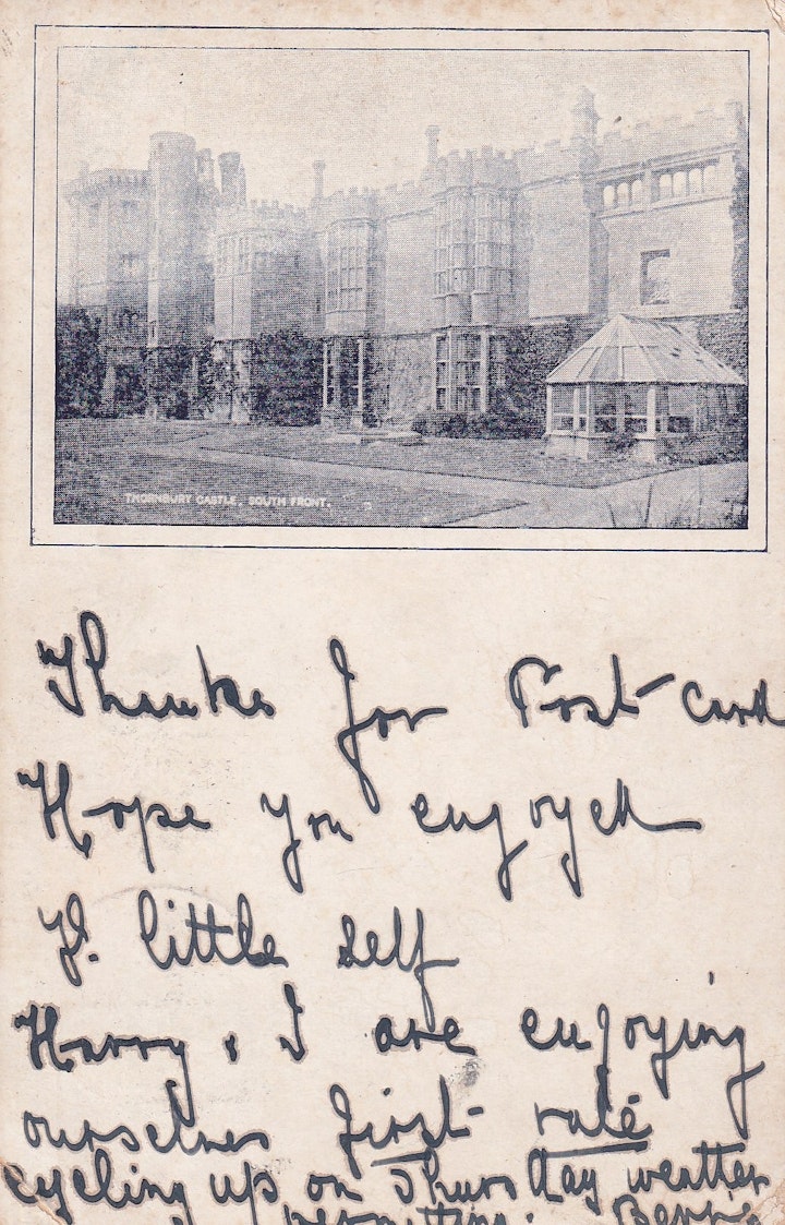South Front of Thornbury Castle in Gloucestershire posted 11th August 1903.