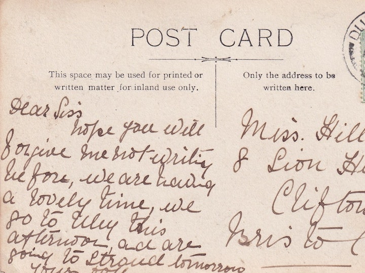 Probably somewhere near Dursley posted on 20th August 1907 2/2