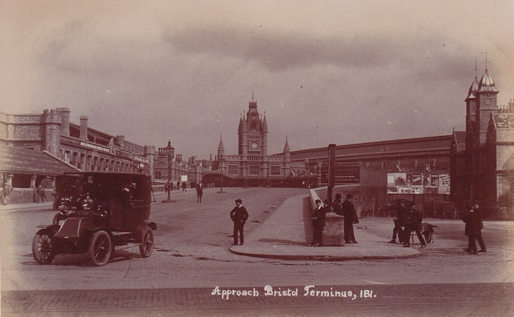The Approach to (Bristol) Temple Meads Station