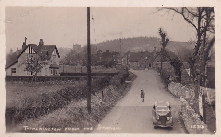 Thytherington Village in Gloucestershire from the Station.