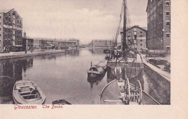 The Docks at Gloucester in Gloucestershire (Frith's Series).