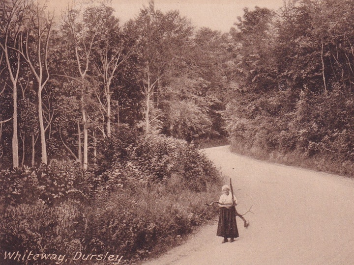 Collecting firewood at Whiteway, Dursley (F. Bailey & Son, Gazette Office, Dursley).
