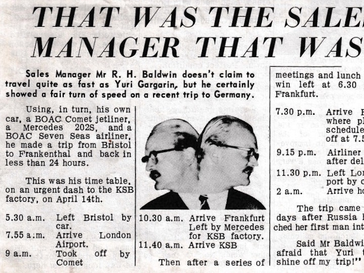 From the June 1961 edition of "The Newsman' a broadsheet newsletter produced and published by Newman's Industries Limited of Yate