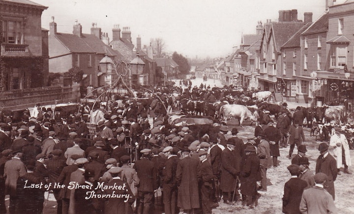 Street Market at Thornbury in Gloucestershire