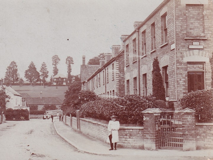 Post Office at Cam near Dursley posted on April 7th 1906.