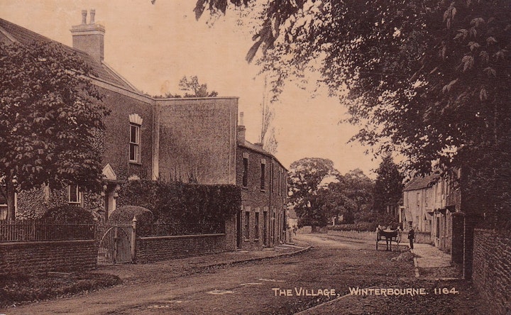Winterbourne Village in Gloucestershire posted 25th September 1905.