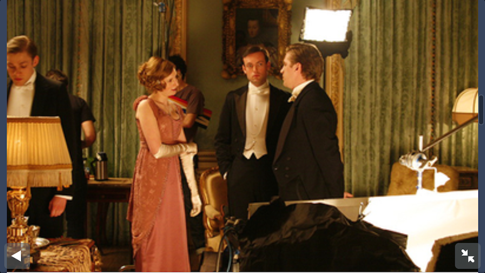 Behind The Scenes - With Laura Carmichael and Dan Stevens.