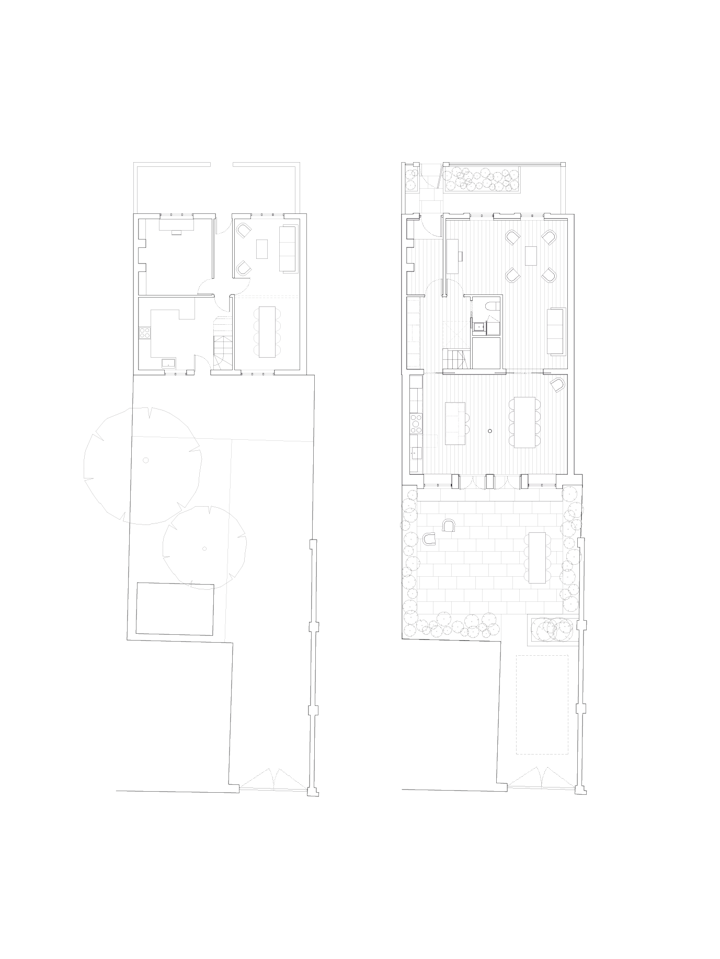 ground floor: existing + completed