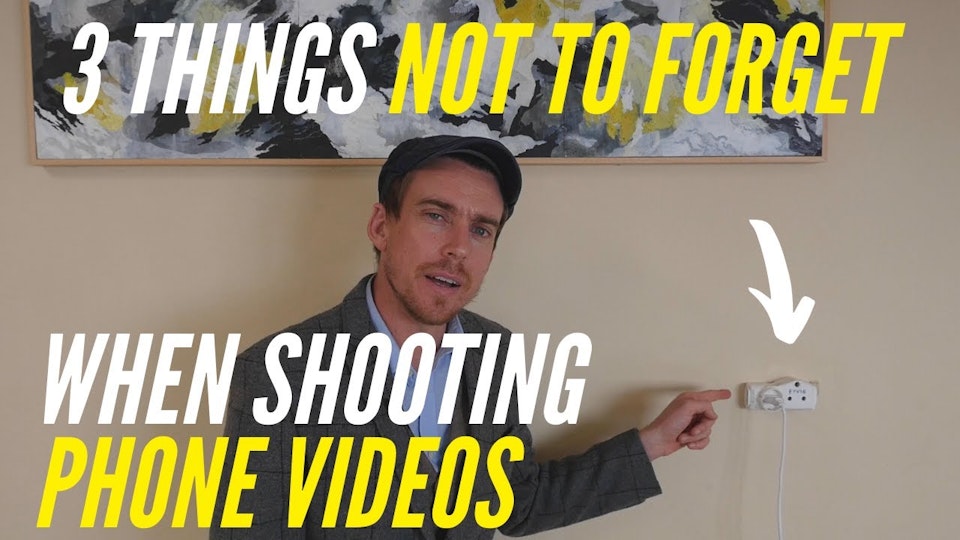 3 THINGS NOT TO FORGET WHEN SHOOTING VIDEOS ON YOUR PHONE!