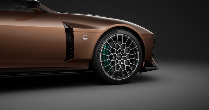 Aston Martin Valour configured in magneto bronze + racing green calipers