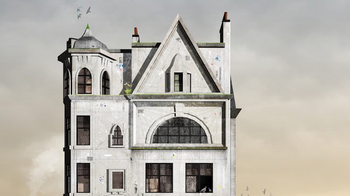 Glasgow Art | The Lion Chambers | Forgotten Architecture | Print