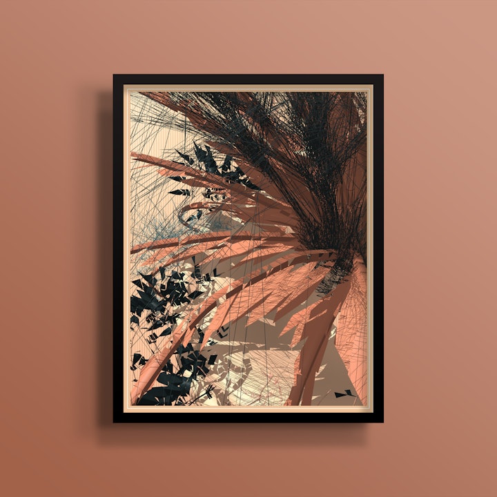 The Floral Collection - Contemporary floral abstract art - 1 detail