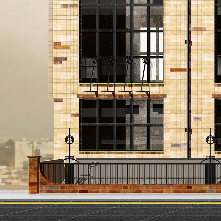 Glasgow School Of Art - left side detail