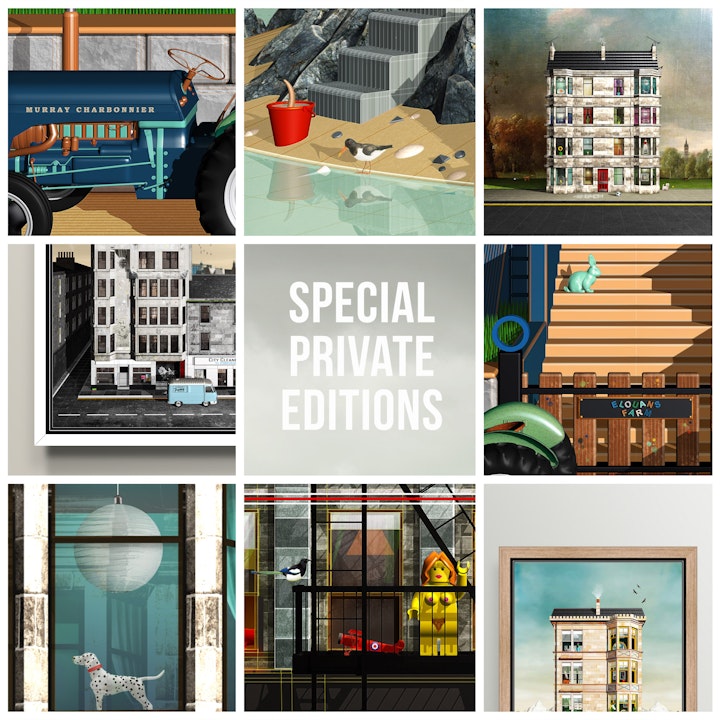 Scotland Art and Glasgow Art - special private bespoke editions.