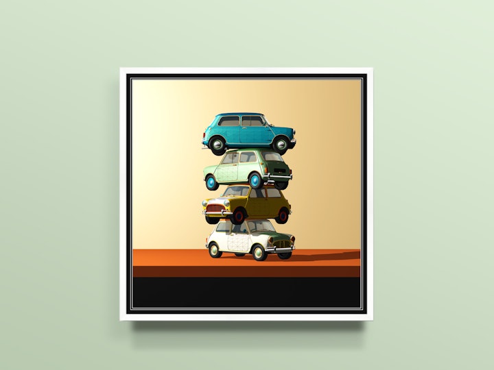 Classic Mini Art print - Automotive Art - now available
