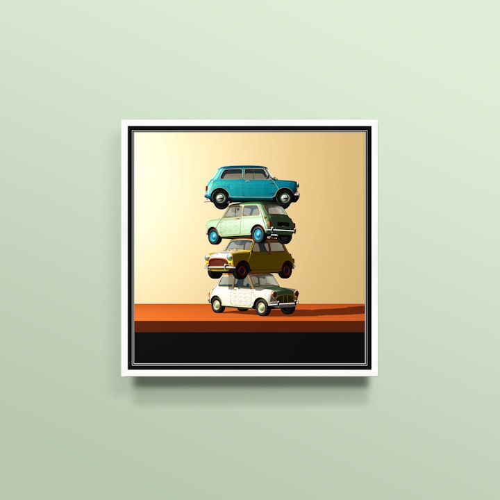 Classic Mini Art print - Automotive Art - now available