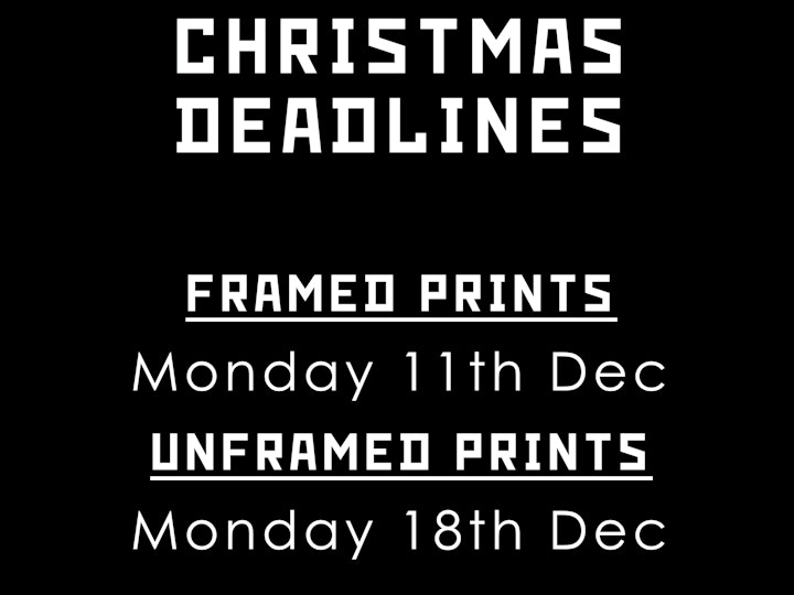 Christmas deadlines for UK print orders