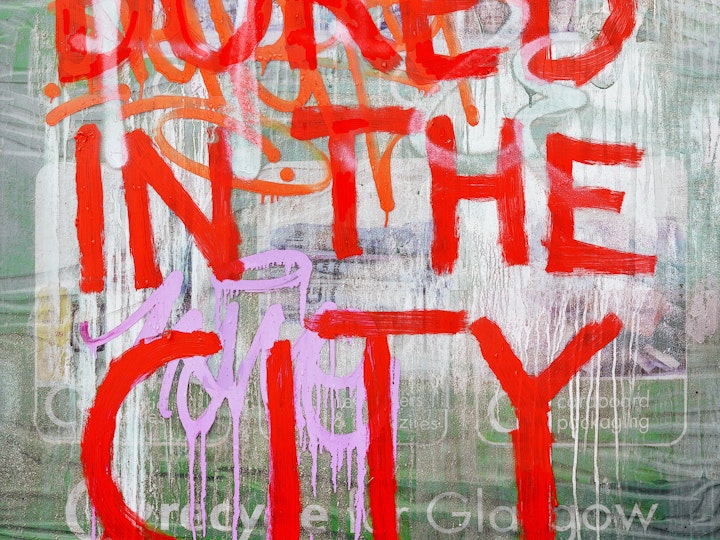 Glasgow Art - Graffiti- Urban Scrawls - We Are Bored In The City - print