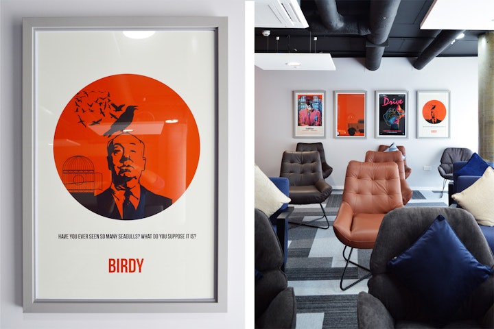 A selection of alternative movie posters are chosen which
are subtly connected to Aberdeen, through its industries and history. as well as student life; Game of Thrones (castles and the North) Jaws (sealife), Harry Potter (castles and education),
Great Gatsby (wealth and partying), Life Aquatic (oceanography) Batman (city)
Duel (trucks) drive (driving/determination) Titanic (ships), The Birds (seagulls)