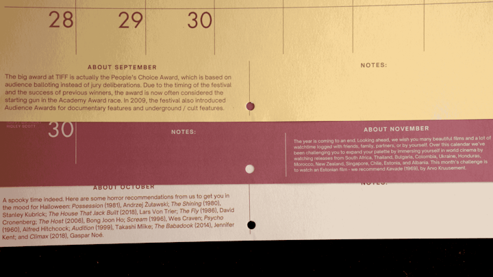 2026 Film Calendar