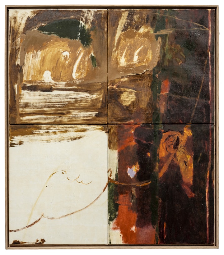 IMG_2325 - Punoksia, 2025
Tempera & oil on canvas,
88cm x 77cm,
Oak frames
Photograph by:
Sandra Vuori