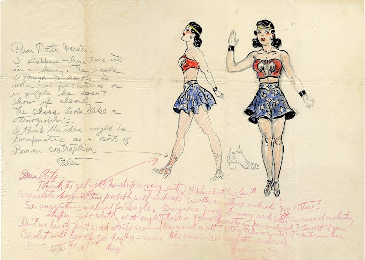 H. G. Peter - Original Illustration of Wonder Woman (ca. 1941