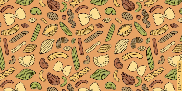 Pasta Shapes Pattern
