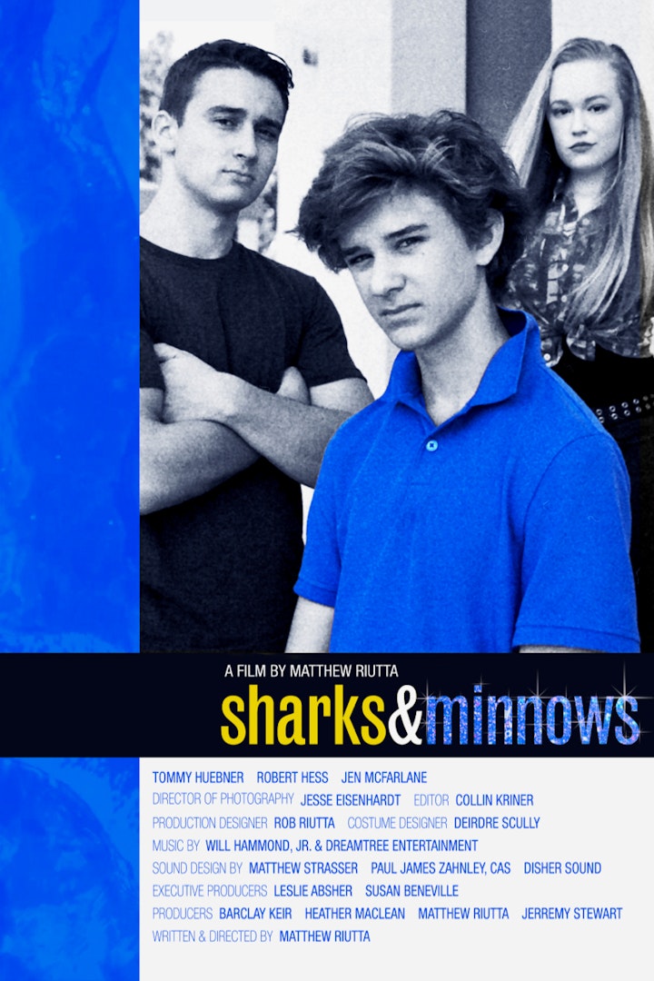 SHARKS & MINNOWS - SHARKS & MINNOWS POSTER BLUE BORDER - 1.2MB