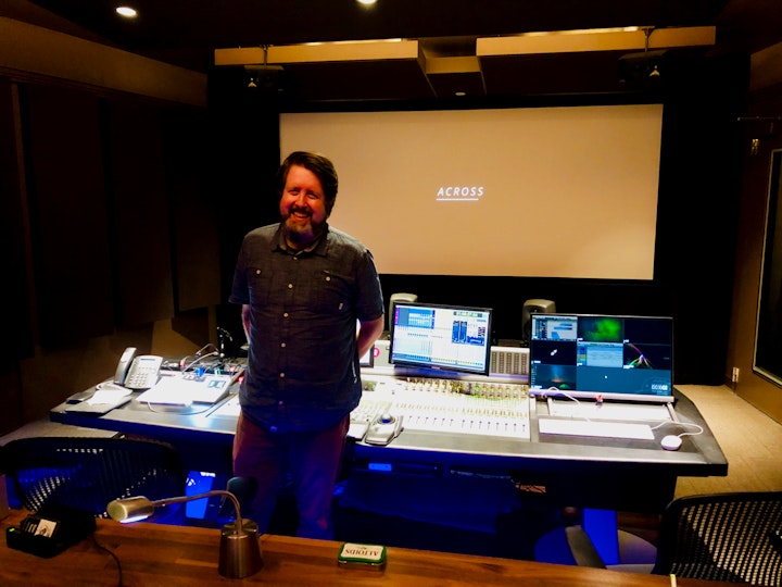 With sound mixer Paul Zahnley, CAS at Disher Sound.