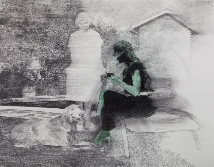 A Moderate Bliss, 2019
charcoal and chalk pastel on Fabriano
artwork size: 70 x 92 cm / 84 x 106 x 4 cm (framed)

SOLD