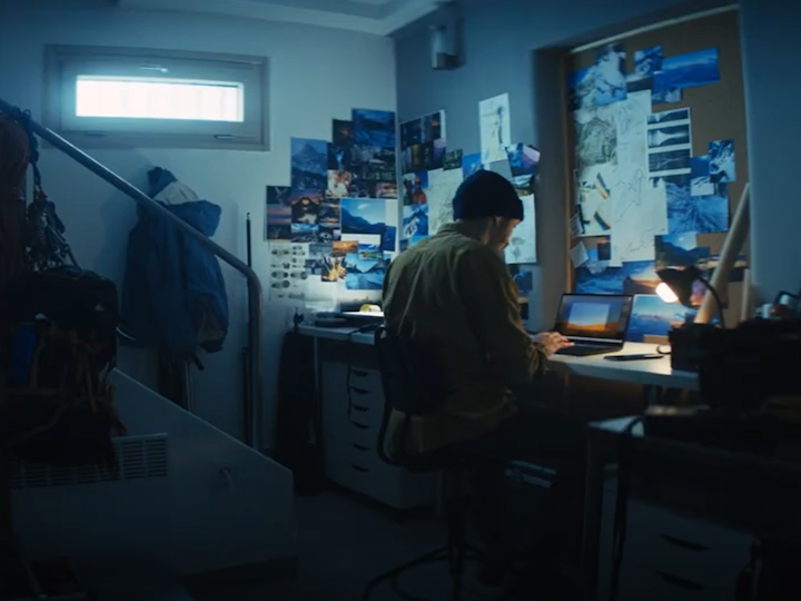 still from commercial of photographers space