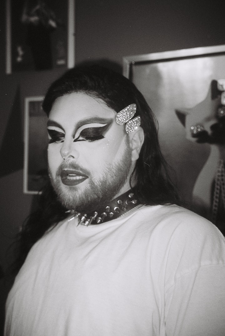 NEXT STOP - Martine in costume as one of the dancers.