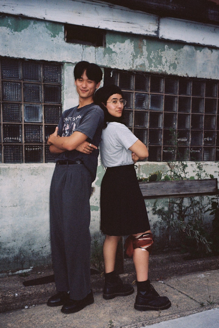 A DAY IN THE LIFE - Eric and Sophia in character as Luke and Luke's best friend.