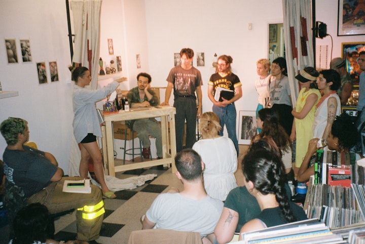 A DAY IN THE LIFE - Talking through the first dress rehearsal at Launderette with the cast.