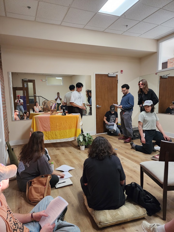 A DAY IN THE LIFE - Rehearsals were held every Tuesday evening in a room within the lobby of a cast members apartment building in South Philly.