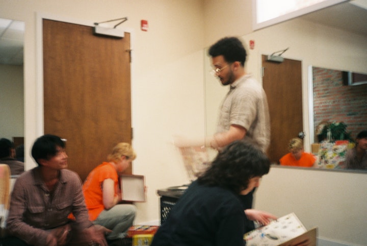 A DAY IN THE LIFE - cast members rehearsing.