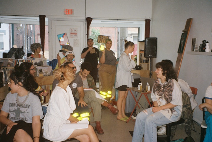 A DAY IN THE LIFE - All organized chaos during dress rehearsal at Launderette.
