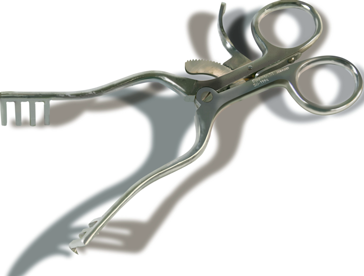 Retractors - Retractors, illustrated in Photoshop.