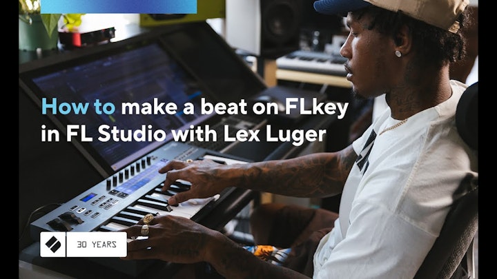 How to make a beat on FLkey in FL Studio with Lex Luger // Novation
