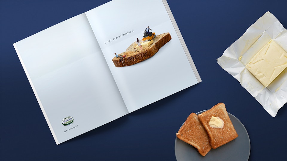 Unlike butter -